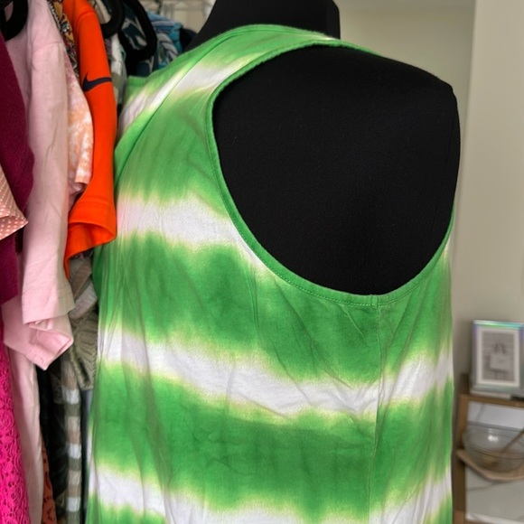 Fashion Bug Green and whiteTank Top size XL - Picture 5 of 6